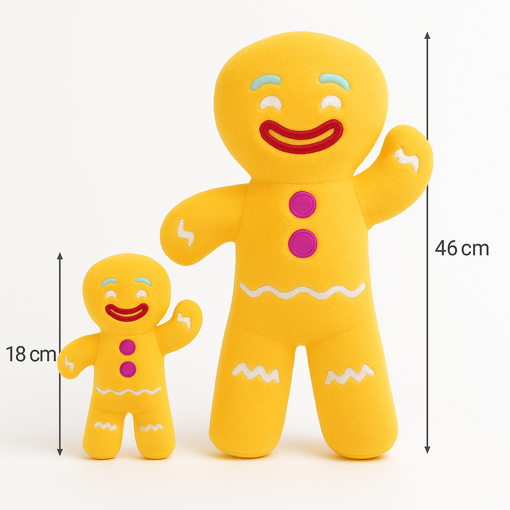 Gingerbread Man Plush – Cute Christmas Holiday Plush Toy