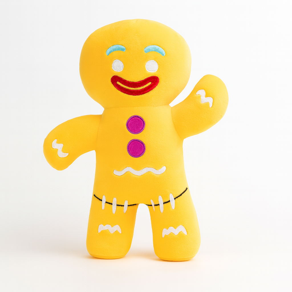 Gingerbread Man Plush – Cute Christmas Holiday Plush Toy