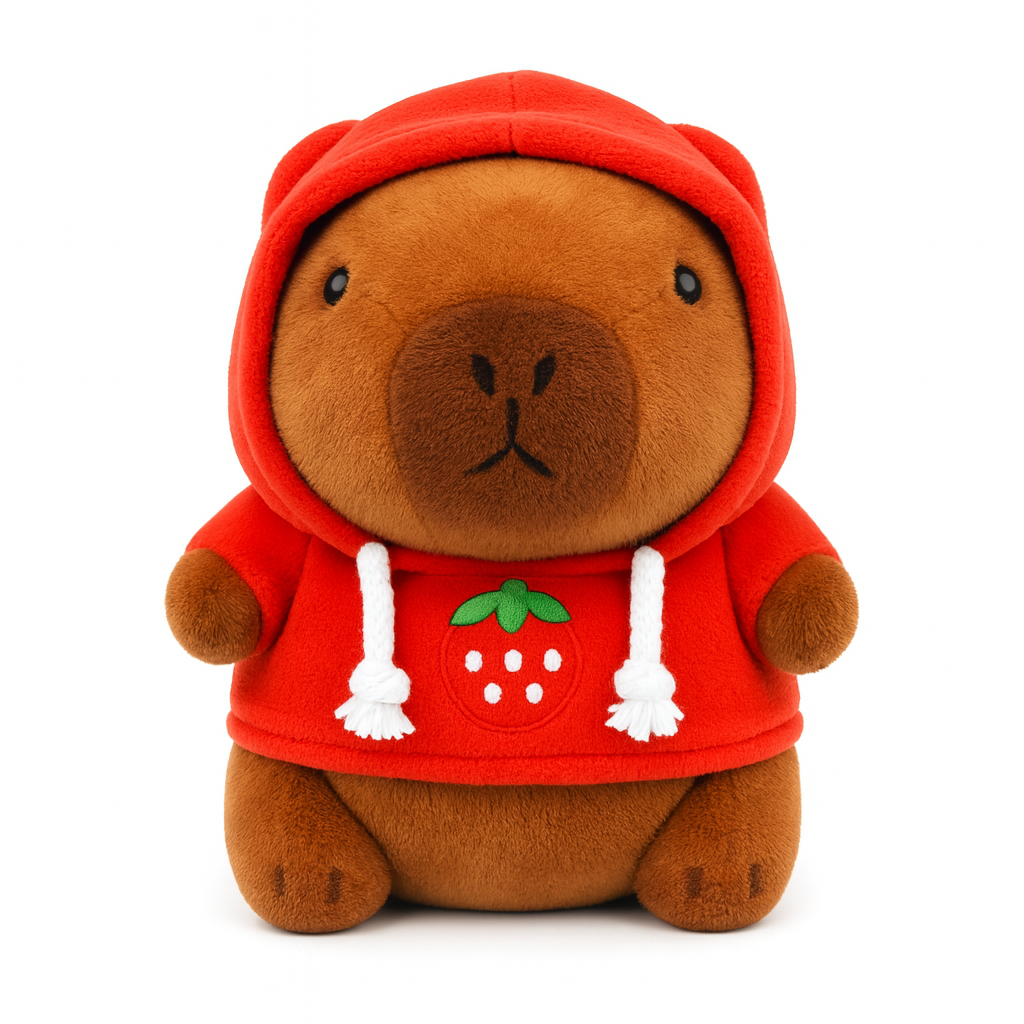 Snuggy Capybara – Fluffy Capybara Plush with Hoodie