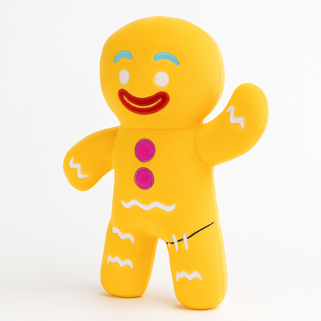 Gingerbread Man Plush – Cute Christmas Holiday Plush Toy