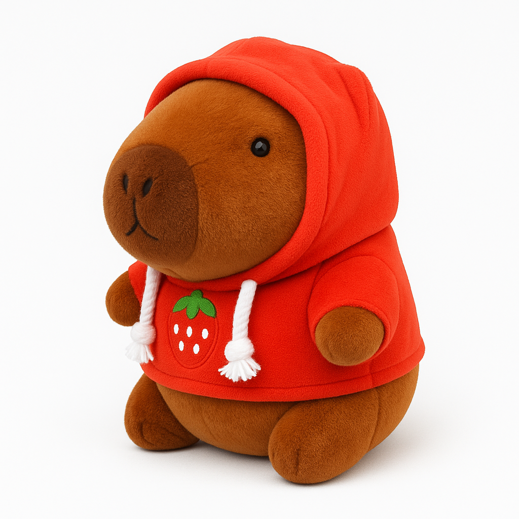 Snuggy Capybara – Fluffy Capybara Plush with Hoodie