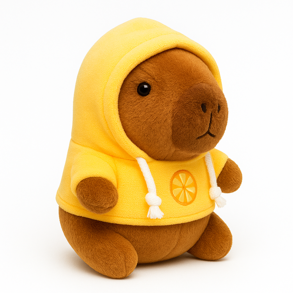 Snuggy Capybara – Fluffy Capybara Plush with Hoodie