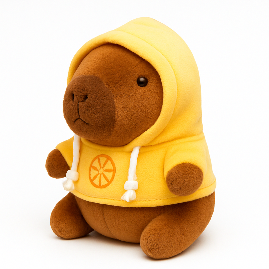 Snuggy Capybara – Fluffy Capybara Plush with Hoodie