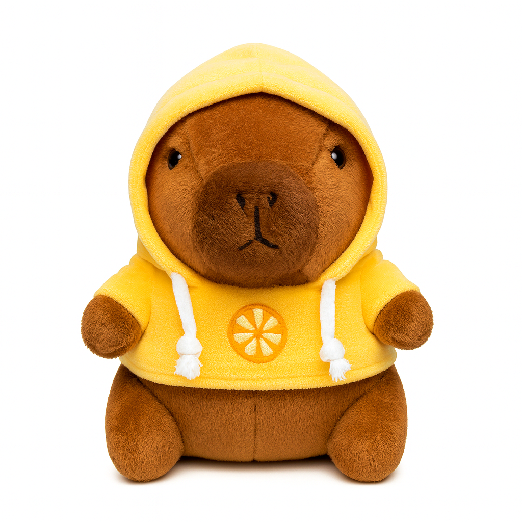 Snuggy Capybara – Fluffy Capybara Plush with Hoodie