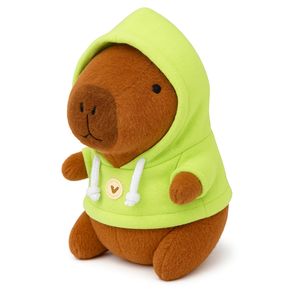 Snuggy Capybara – Fluffy Capybara Plush with Hoodie