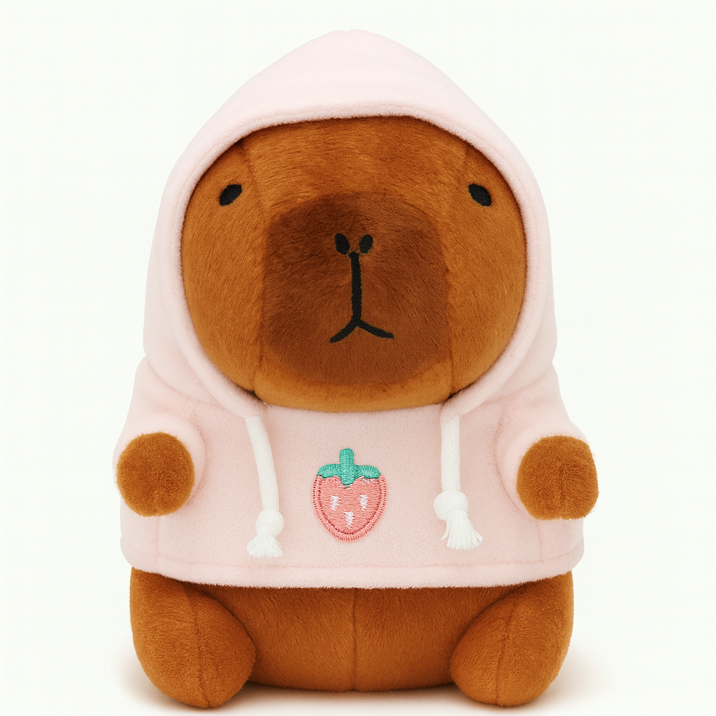 Snuggy Capybara – Fluffy Capybara Plush with Hoodie