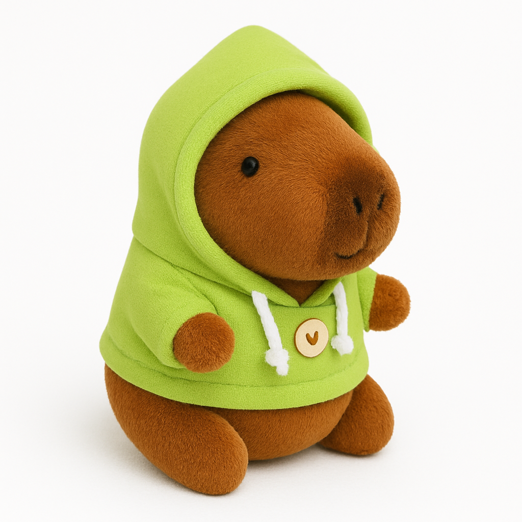 Snuggy Capybara – Fluffy Capybara Plush with Hoodie
